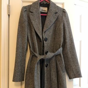 Tweed trench coat